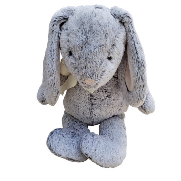 Pottery Barn Kids super soft grey stuffed rabbit 18" - Picture 1 of 5